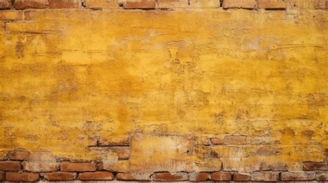 Vintage Yellow Brick Wall A Textured Background Brick Wall Brick