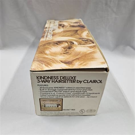 Vintage Clairol Kindness Deluxe Way Hairsetter Hot Rollers K W W Box Rollers Curlers