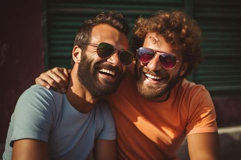 Premium Photo Gay Couple Happy Smiling Love Concept