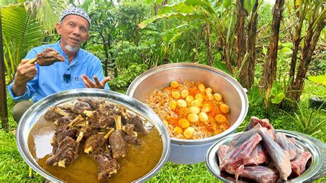 LAMB SHANK Ala Chef Ammar Mandy Rice With Saffron Egg Pelajar