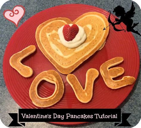 Valentine S Day Pancakes With Garnishes Tutorial First Time Mom And