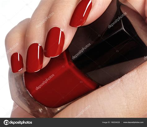 Beautiful Hands With Red Nail Polish