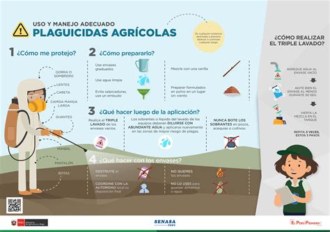 Senasa El plaguicida es veneno Infografía Uso y manejo de