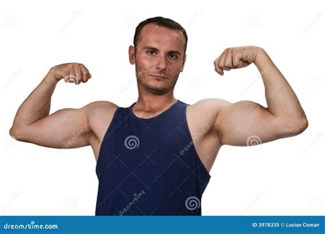 Homme fort image stock. Image du beau, actif, forme, tête - 3978335