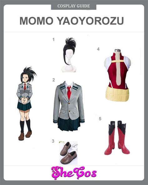 Boku No My Hero Academia Cosplay Costume YAOYOROZU MOMO Uniform Suit