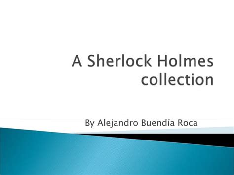 Sherlock Holmes Ppt Free Download