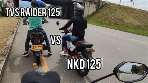 Tvs Raider Vs Akt Nkd En La Recta Drag Race Full Hd Youtube