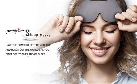 Prettycare D Sleep Mask Pack Grey And Black Eye Mask For Sleep D