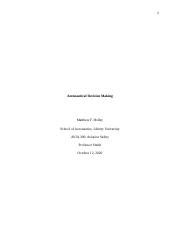 Final Paper AVIA 300 Docx 1 Aeronautical Decision Making Matthew F