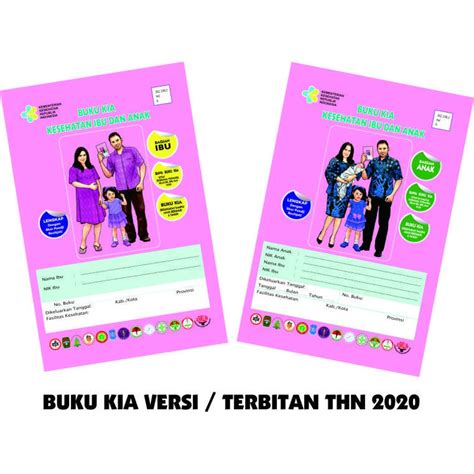 Jual BUKU KIA Versi BARU IBU DAN ANAK Buku KIA Terbaru 2020 Buku