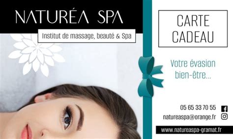 Carte cadeau Naturéa Spa montant libre Naturea Spa Gramat