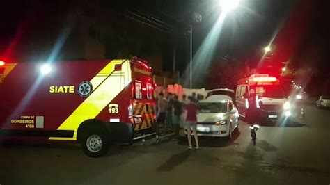 Equipes De Siate E Samu Socorrem V Timas Em Forte Colis O Entre Carro E