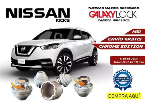 Tuercas Y Birlos De Seguridad Galaxy Lock Nissan Kicks Meses Sin