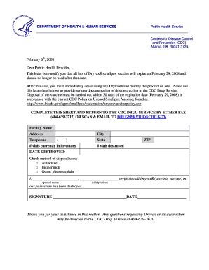 DEPARTMENT Of HEALTH HUMAN SERVICES Emergency Cdc Form Fill Out And