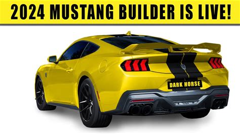 How To Build And Order Your 2024 Ford Mustang Youtube