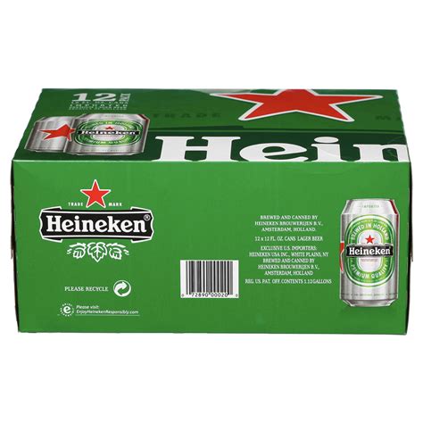 Heineken Original Lager Beer 12 Pack 12 Fl Oz Cans 144 Fl Oz Shipt