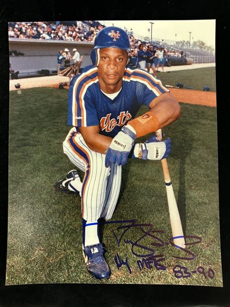 Darryl Strawberry New York Mets Signed X Color Photo W