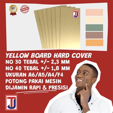 Jual Kertas Karton Kuning Yellow Board Hard Cover No 30 2