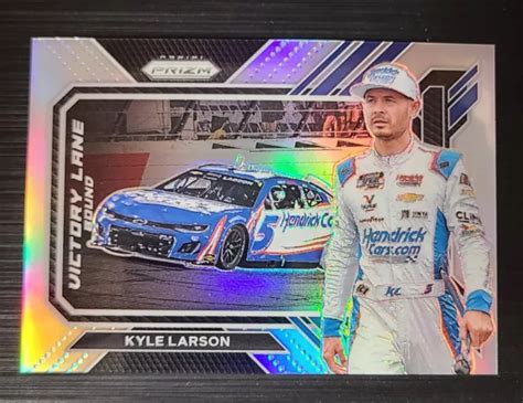 Panini Prizm Racing Kyle Larson Victory Lane Reli Argent Vlb