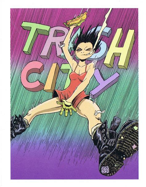 Trash City Pin Up Art By Steven Beezer In Jeff Singh S Art Other