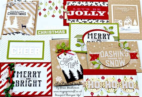 10 CHRISTMAS HANDMADE CARDS 1 KIT FROM STAMPIN' UP! - GIVEAWAY ...