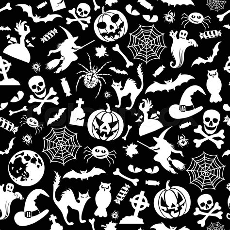 Halloween Muster Nahtlos Stock Vektor Colourbox