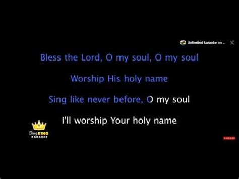 10000 Reasons Bless The Lord Matt Redman Karaoke YouTube