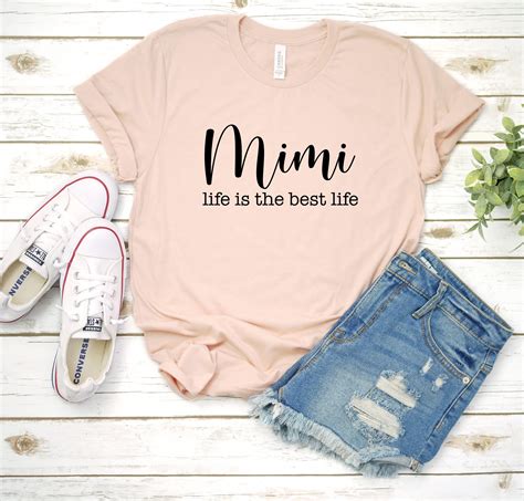 Mimi Life Is The Best Life Shirt Mimi T Shirt Grandma Tee Etsy