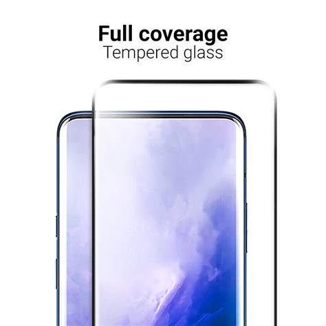 2 Pack Tempered Glass Full Cover Screen Protector For Oneplus 7 Pro