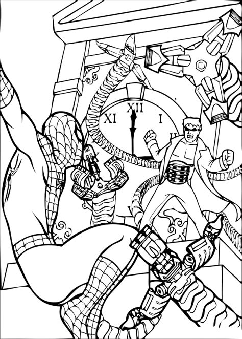 Spiderman Da Colorare Disegno Di Spiderman Supereroe Da Colorare Per