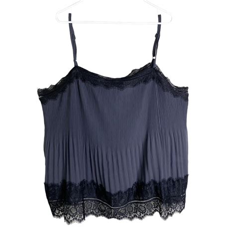 Torrid New Chiffon And Lace Pleated Cami Plus Size Depop