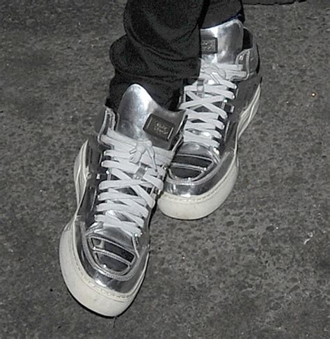 Cara Delevingne Wears Silver Metallic Alejandro Ingelmo “Tron” Sneakers