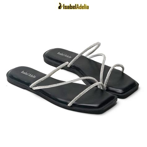 Jual Isabel Adelia ALICE Sandals Teplek Wanita Sendal Empuk Kekinian