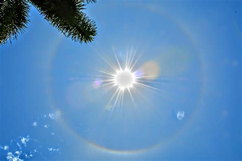 Lo que a todo nos sorprendió alrededor del sol se llama halo solar o