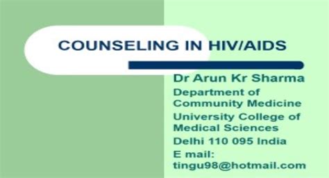 Free Download Counseling In Hiv Aids Powerpoint Presentation Slides