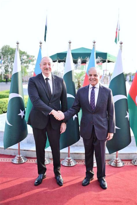 Prime Minister Muhammad Shehbaz Sharif And President Of Azerbaijan H E