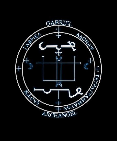 "ARCHANGEL GABRIEL sigil seal" Poster by MortalDesigns | Redbubble