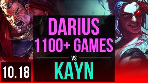 Darius Vs Kayn Top 2 4m Mastery Points 6 Early Solo Kills 1100