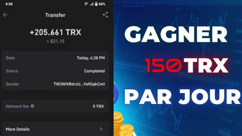 Comment Gagner Trx Par Jour Tr S Int Ressant Youtube