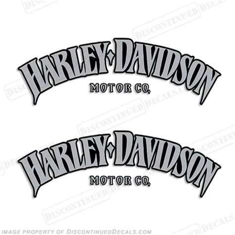 Harley Davidson Fuel Tank Motorcycle Decals Set Of 2 Style 7