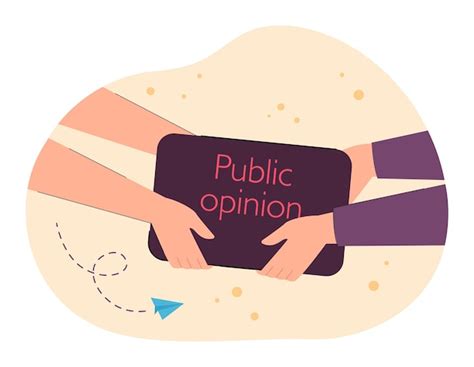 Banni Re De L Opinion Publique Dans Les Mains Humaines Illustration