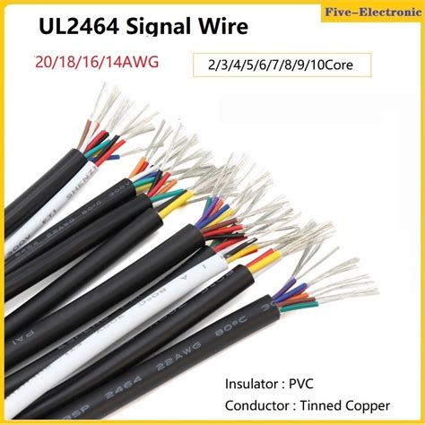 UL2464 Signal Wire 20AWG 18AWG 16AWG 14AWG PVC Insulated Sheath 2 3 4 5