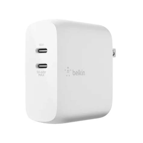 Cargador De Pared Dual Boost Charge Belkin Wch Dqwh W X Usb C