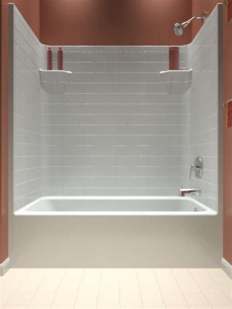 One Piece Fiberglass Tub Shower Combo Glass Designs