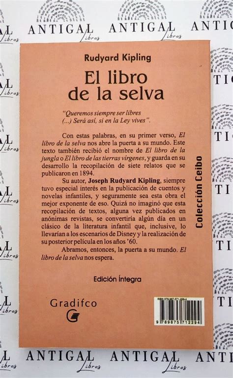 El Libro De La Selva Rudyard Kipling Antigal Libros