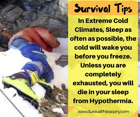 Extreme Climate Survival Tips Hypothermia Prepper Survival