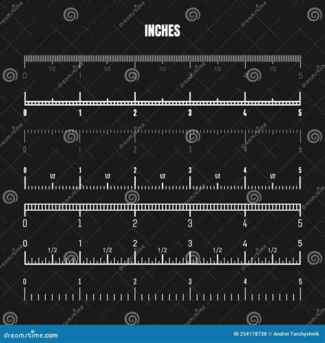 realistic white  scale  measuring length  height