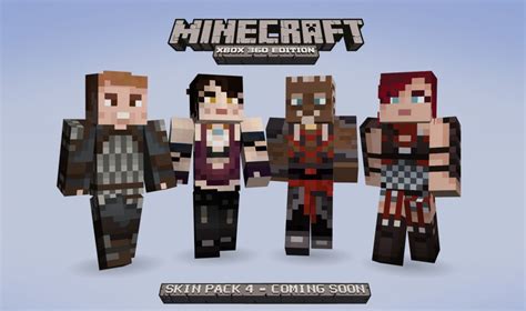 Minecraft Xbox 360 Edition Skin Pack 4 Arrives Retail Release Announced