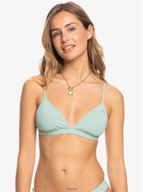 Roxy Mujer Top De Bikini De Triángulo Clásico De Playa 68xp0899 [68xp0899] Tendencias De Moda