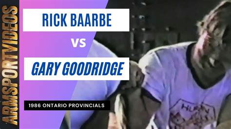 Rick Baarbe Vs Gary Goodridge 1986 OAA Provincial Armwrestling